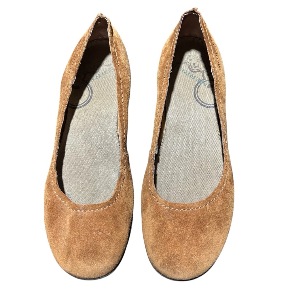 Merrell Avesso Performance Footwear Oak Suede Slip-on Ballet Flats - Size 10